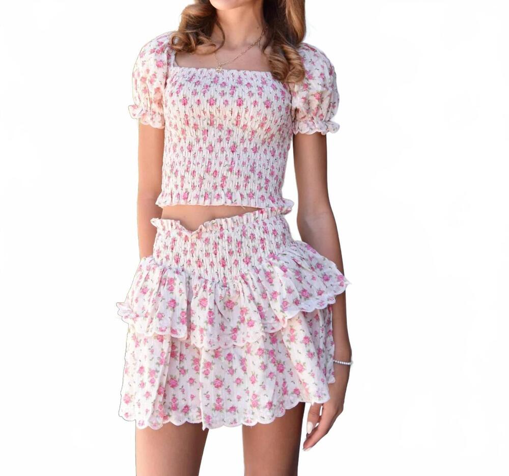 NEW SUMMER LOVING girls eden top in petite rose